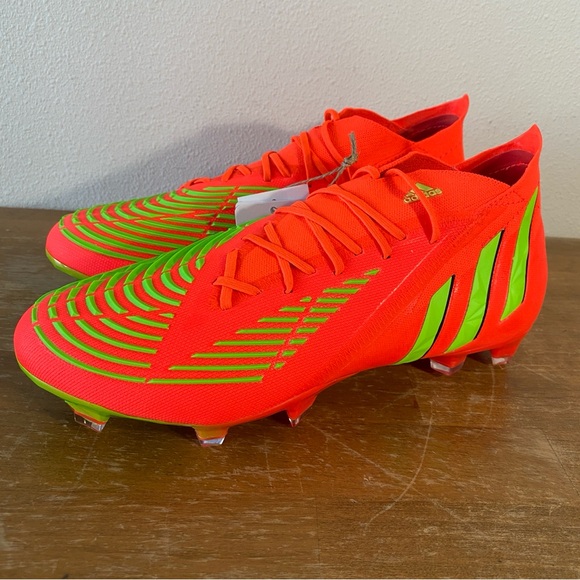 adidas predator edge .1 FG Red Soccer Cleats MSRP $250 - Size 8 - Picture 3 of 13